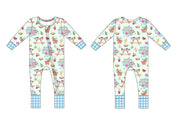 Picnic Party Long Sleeve Romper